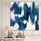 Designart - Blue Glam Texture II - Contemporary Canvas Art